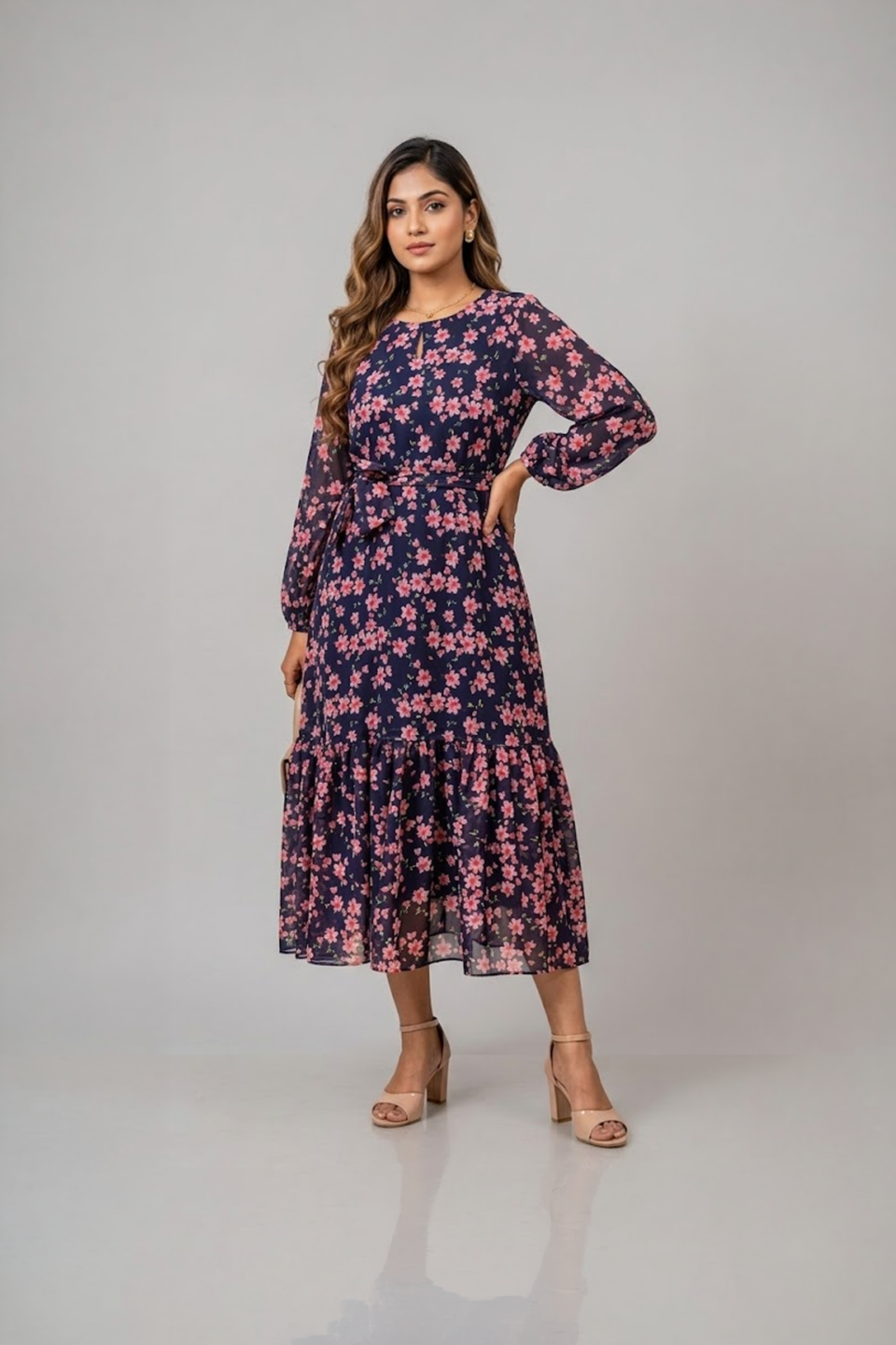 Floral Ruffle Dress
