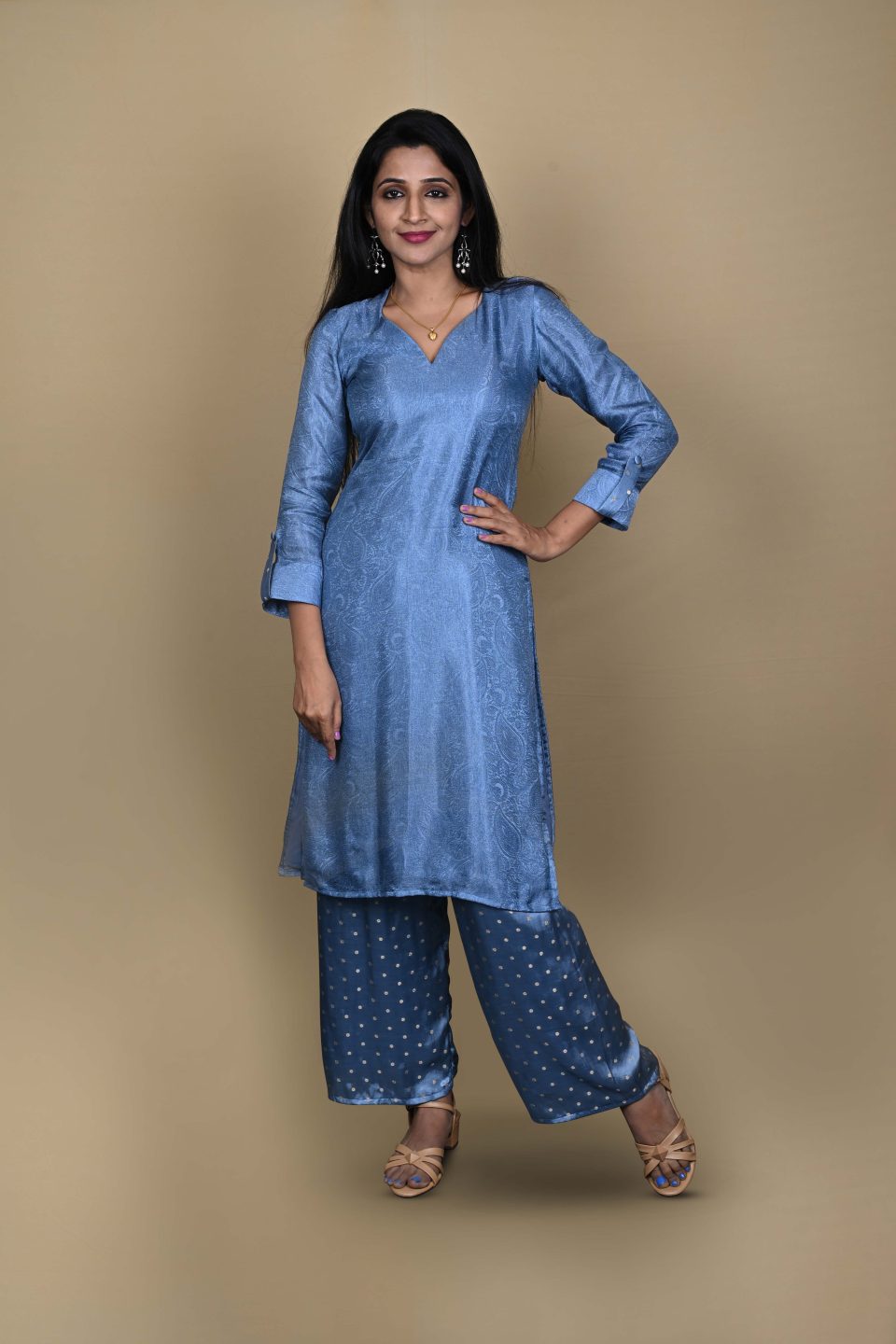 Silk Blend Kurta Set