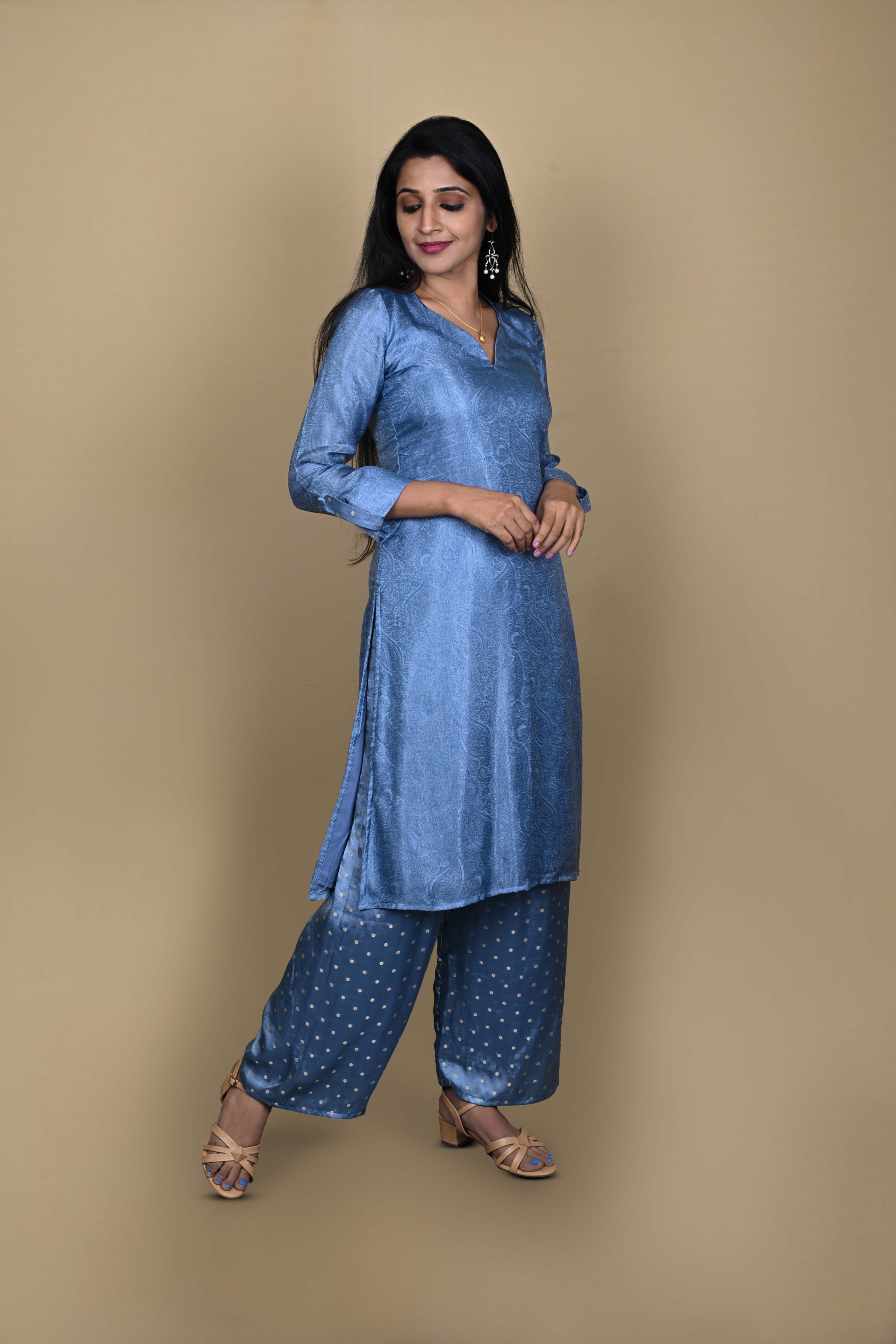 Straight Kurta Palazzo