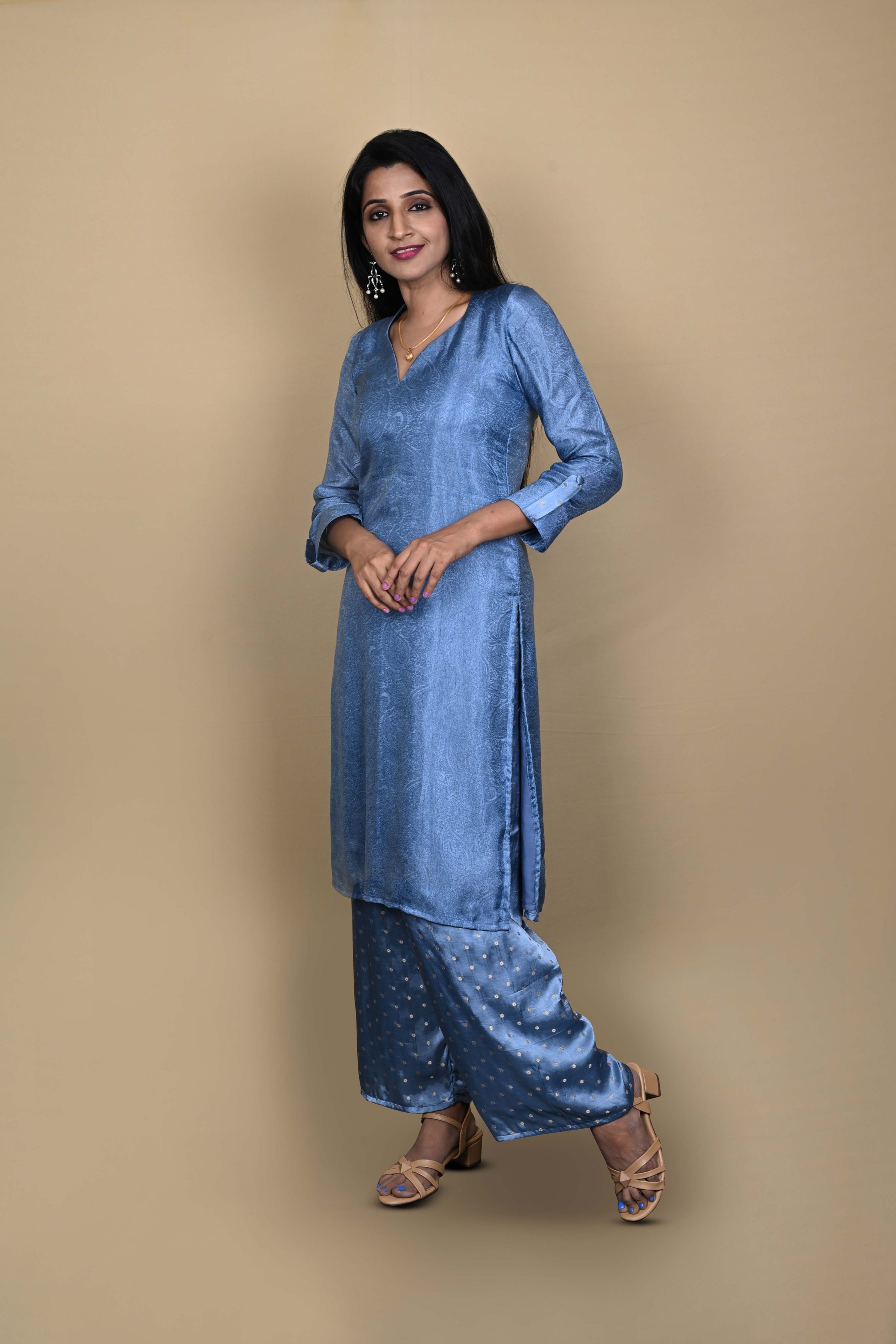 Straight Kurta Palazzo