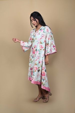 Flared Sleeve Ethnic Dress