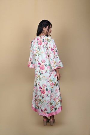 Flared Sleeve Ethnic Dress
