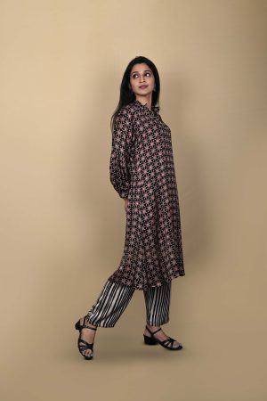 Black Ethnic Kurta Set