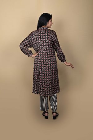 Black Ethnic Kurta Set