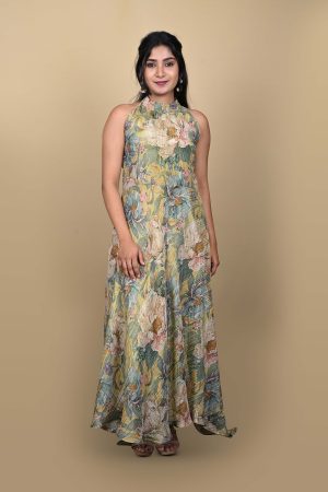 Vintage Botanical Gown