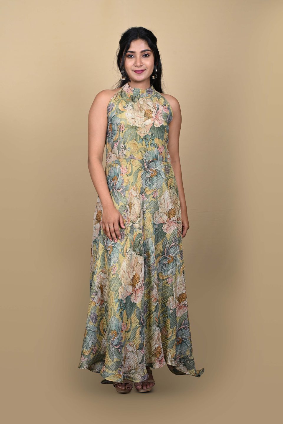 Vintage Botanical Gown