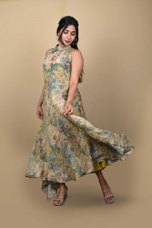 Vintage Botanical Gown