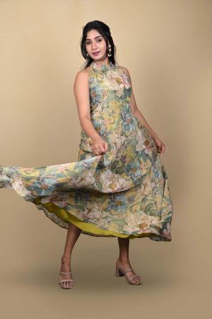 Vintage Botanical Gown