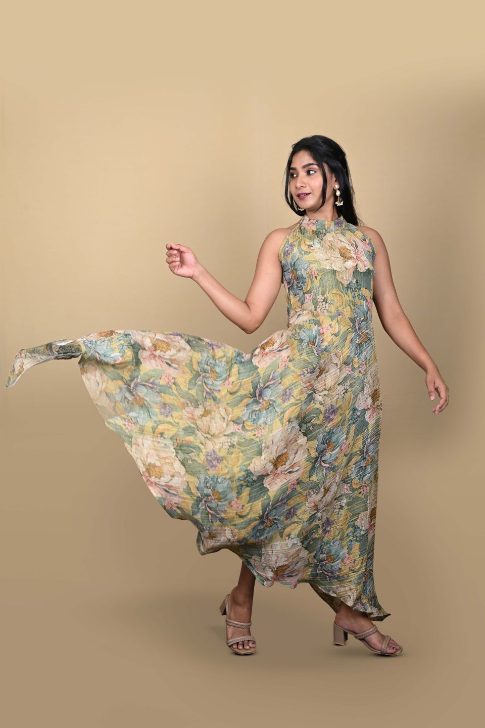 Vintage Botanical Gown