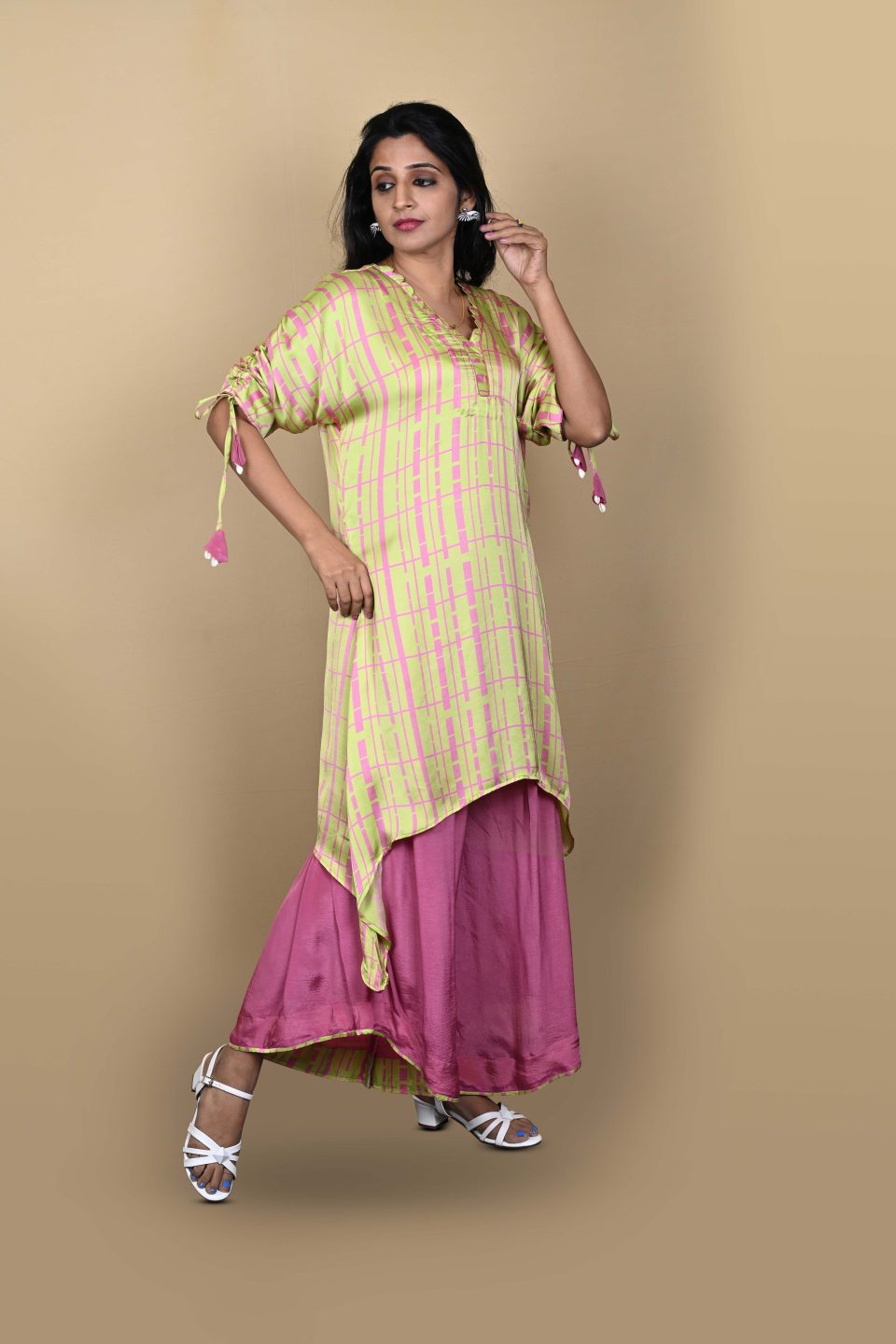 Side Tie Sleeve Kurta