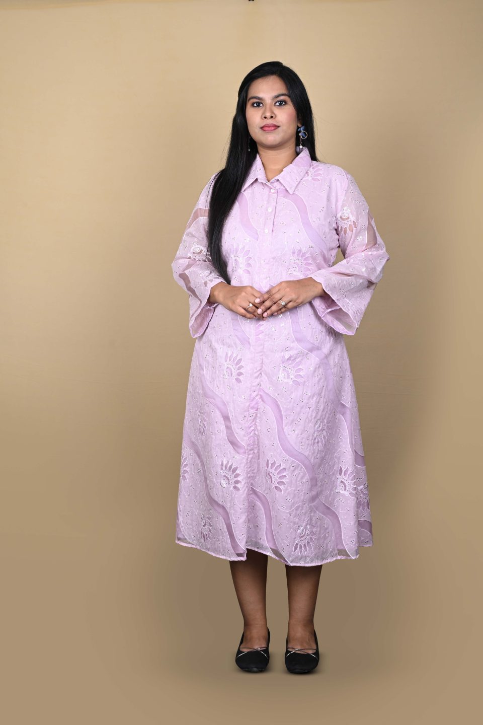 Button-Down Ethnic Dress