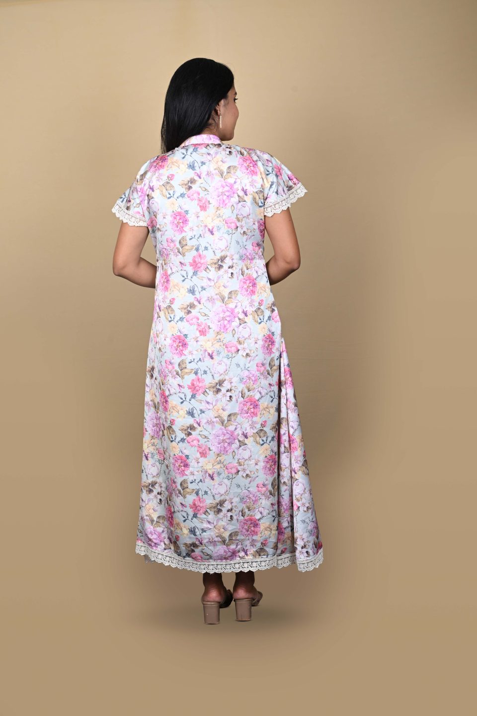 Pastel Floral Print Dress