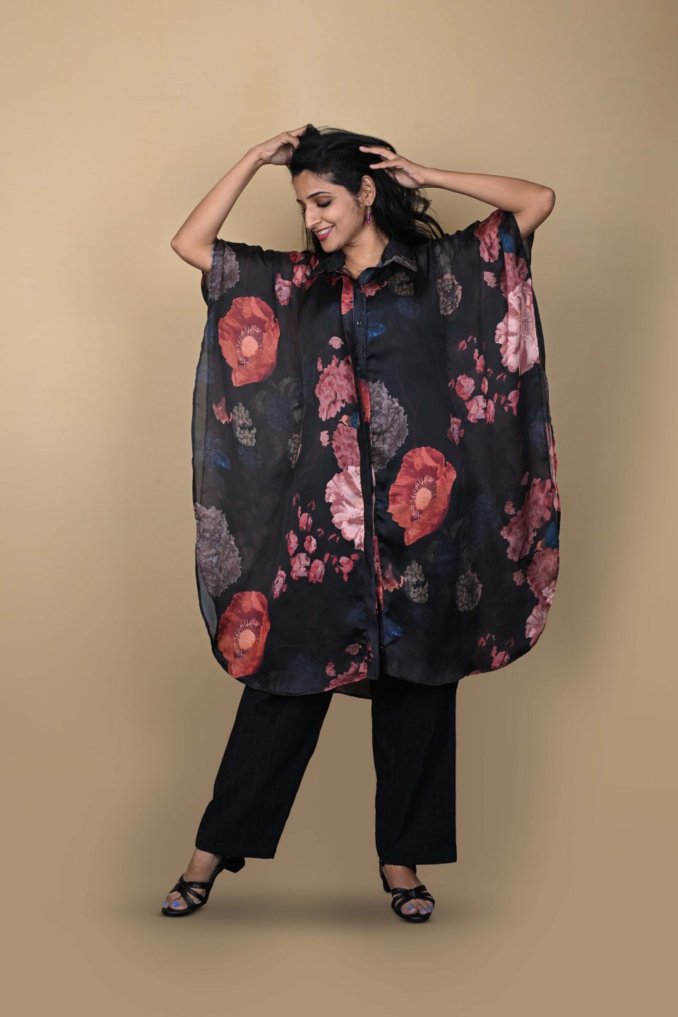 Indo-Western Floral Outfit