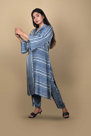 Blue Striped Co-Ord