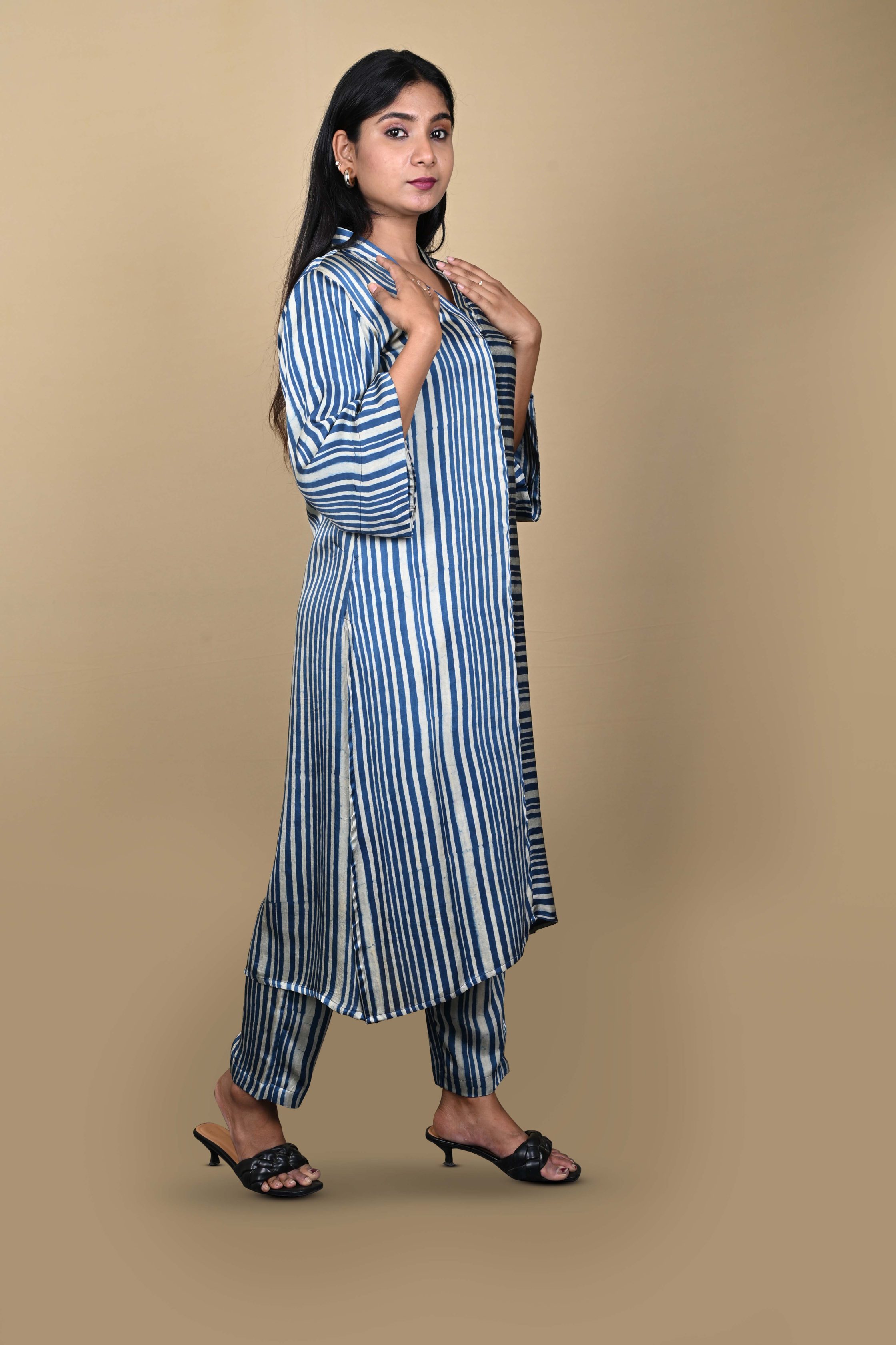 Blue Striped Co-Ord