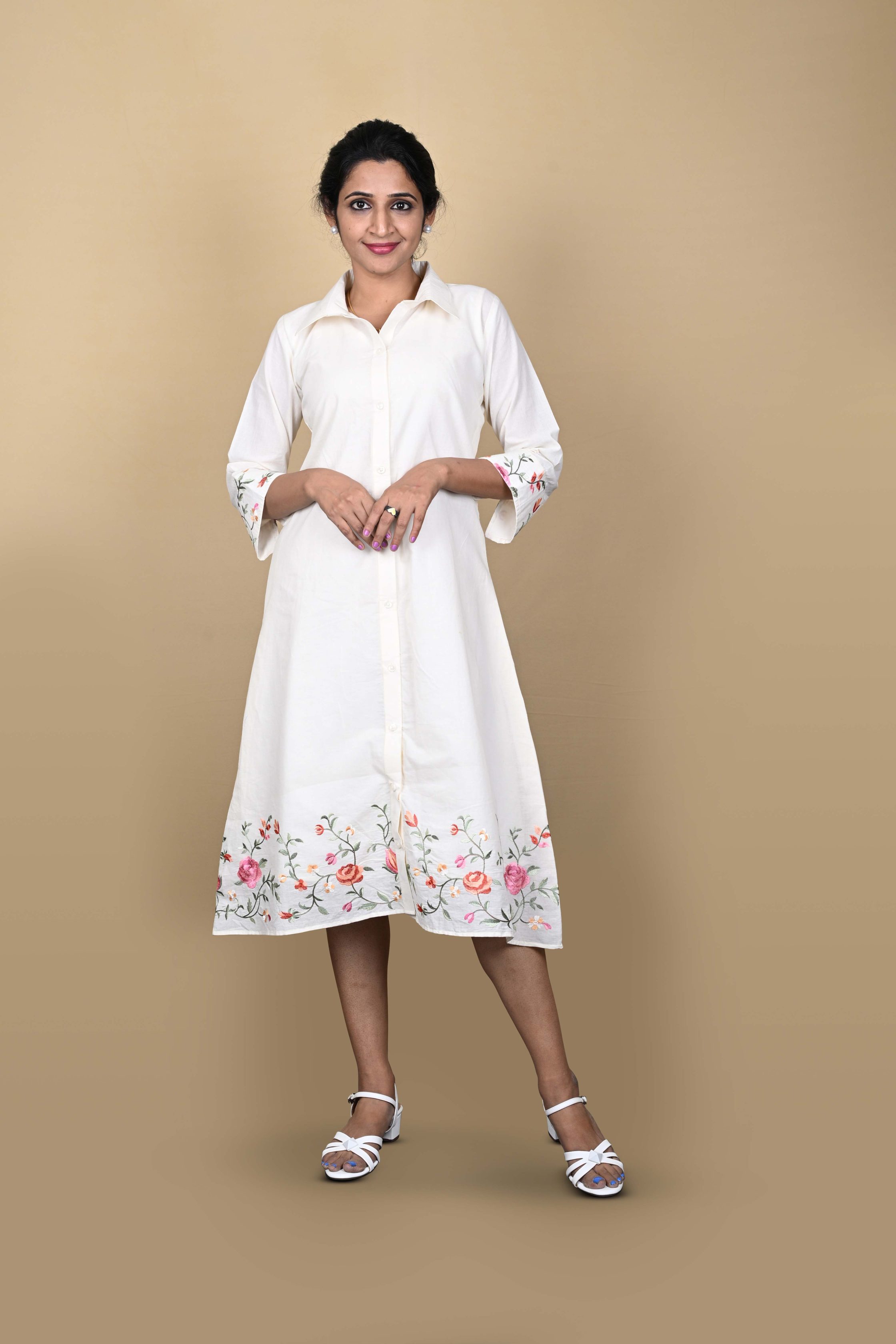 shirt dress embroidery