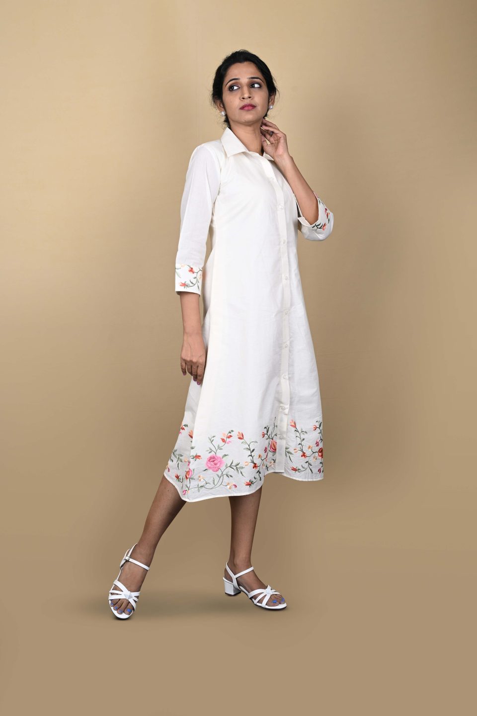 shirt dress embroidery
