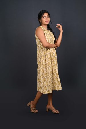 Sleeveless Cotton Summer Dress