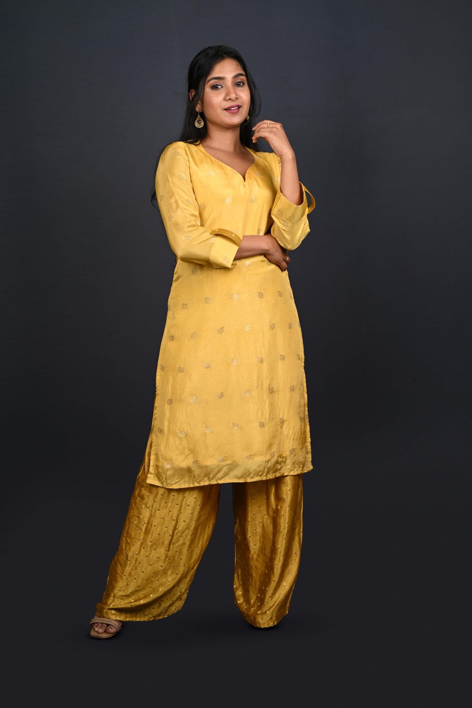Mustard Yellow Kurta Set