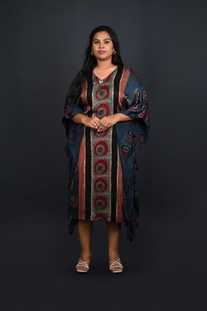 Tribal Print Kaftan Dress