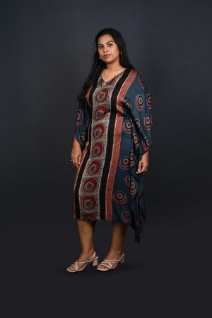 Tribal Print Kaftan Dress