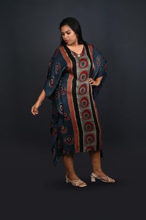 Tribal Print Kaftan Dress