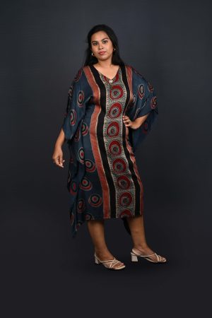Tribal Print Kaftan Dress