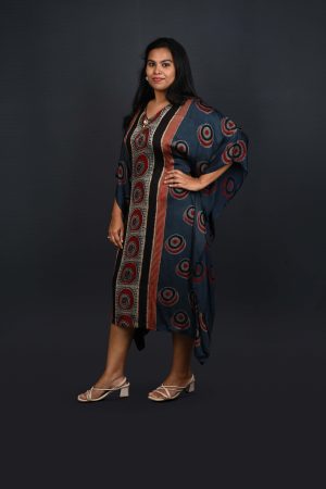 Tribal Print Kaftan Dress