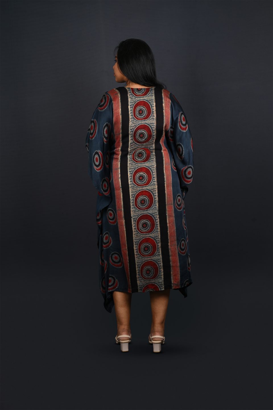 Blue Ajrakh Kaftan