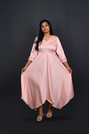 Blush Pink Gown Set