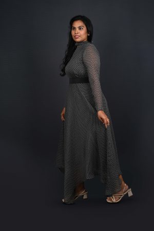 Black Polka Dot Gown