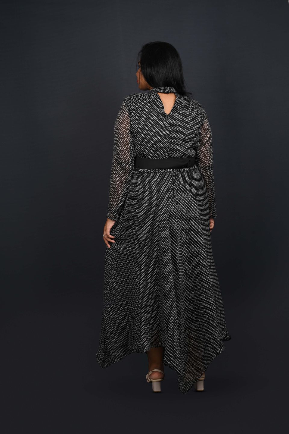 Black Polka Dot Gown