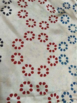 white and red striped co-ord set front view on model – Ivory by Radhika