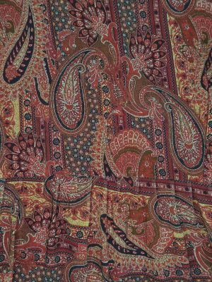 Rust Paisley Maxi Dress for Women | Ivory by Radhika