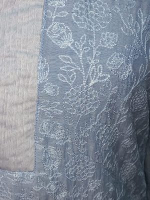 sky blue cotton straight kurta for women front view