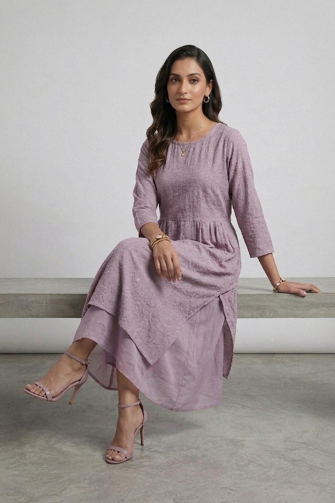 Lilac Layered Maxi Dress