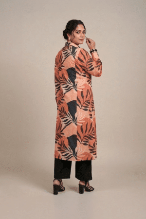 Leaf Pattern Long Shirt